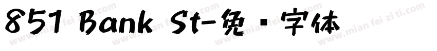 851 Bank St字体转换
